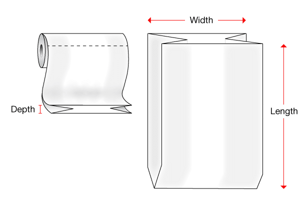 Gusseted Lay Flat Bags Gusseted Lay Flat Bags